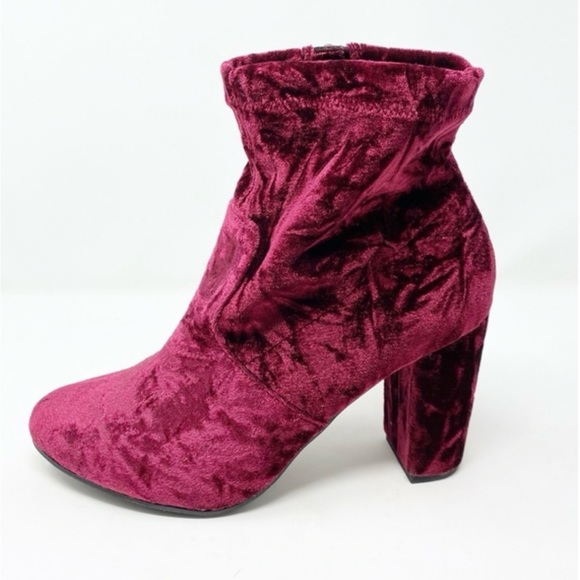 Lane Bryant Velvet Zip Booties - Picture 4 of 6
